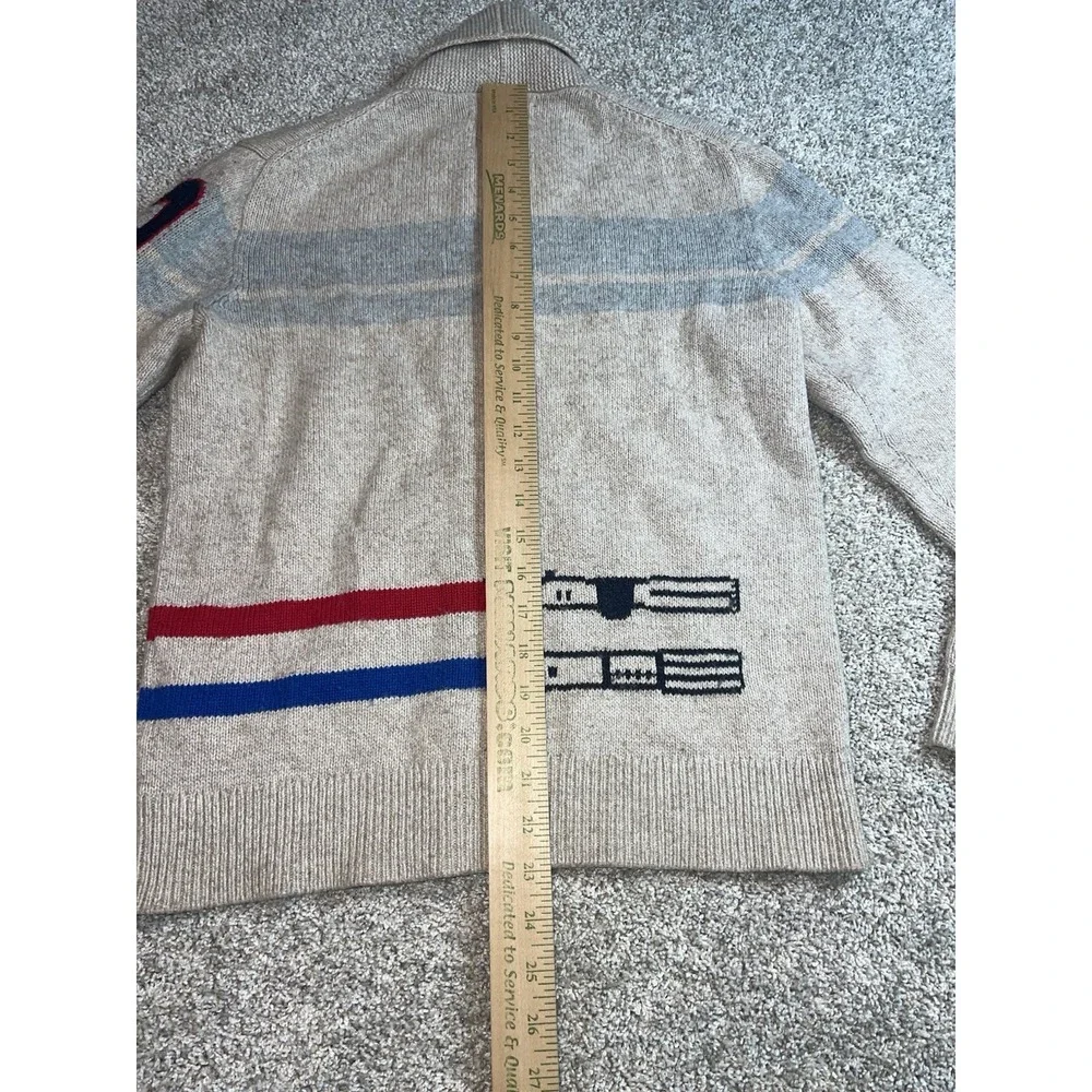 Gap Kids Cardigan Sz XL Star Wars Darth Vader‎ Lightsaber Oatmeal Knit Shawl